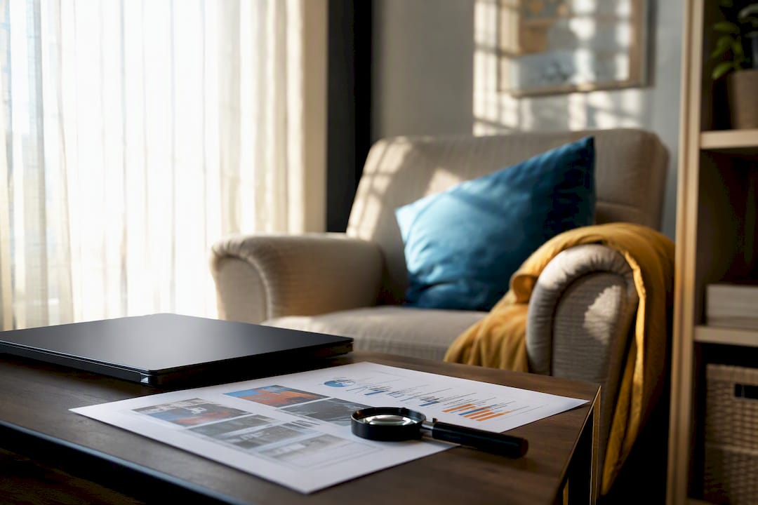 Collector’s research workspace with pricing guides