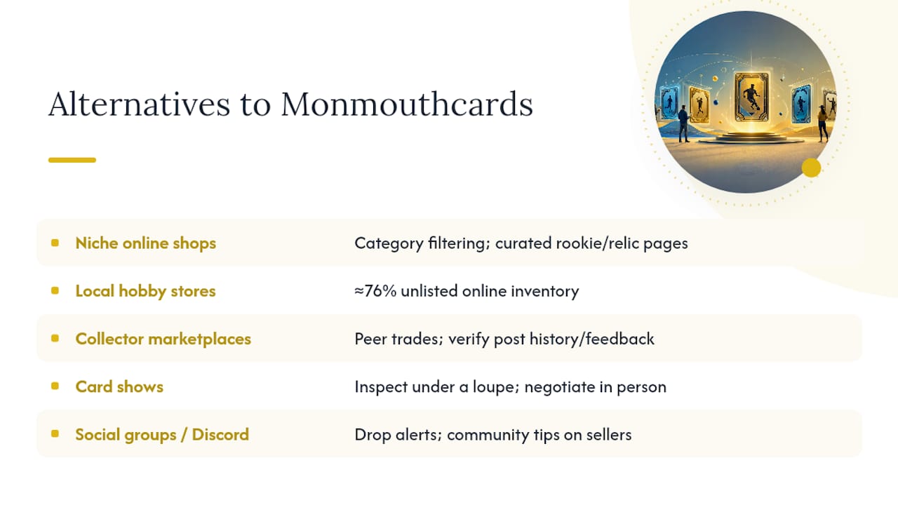 Comparison diagram of card buying sources