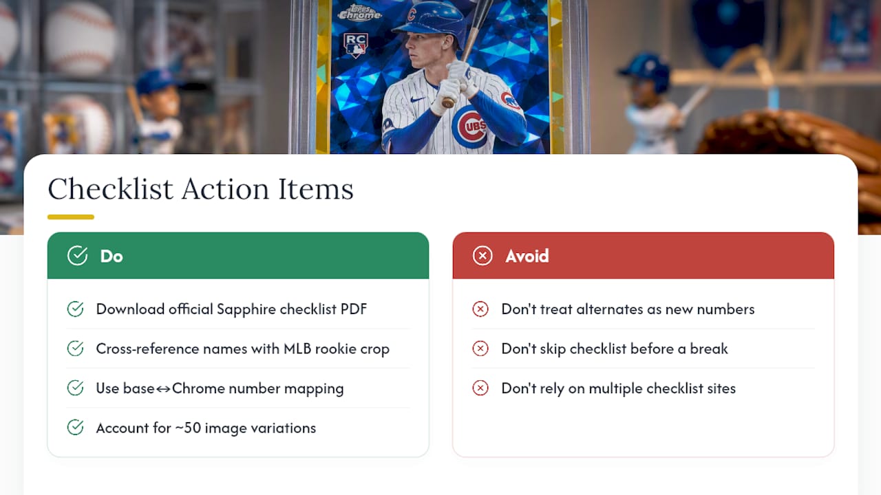 Checklist Highlights: Rookies and Team Sets to Know — overview diagram