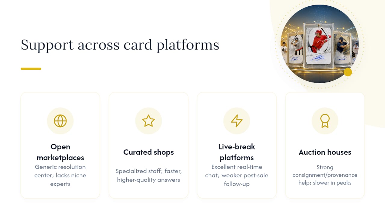 Comparison of support across card platforms