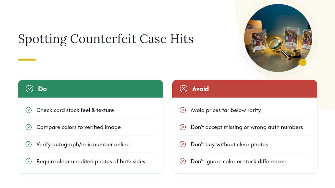 How to Spot a Counterfeit Case Hit — overview diagram