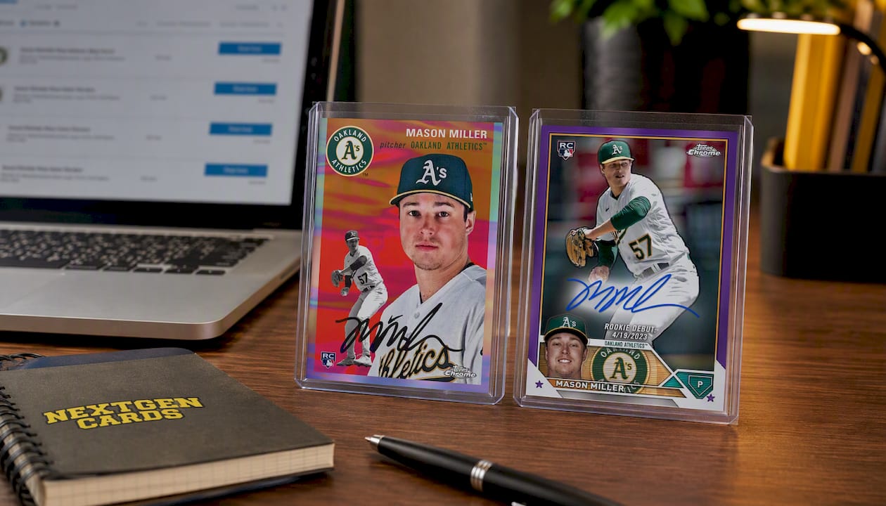 2023 Mason Miller - Topps Chrome Platinum Anniversary Autograph Rookie RC Rare Redemption Card