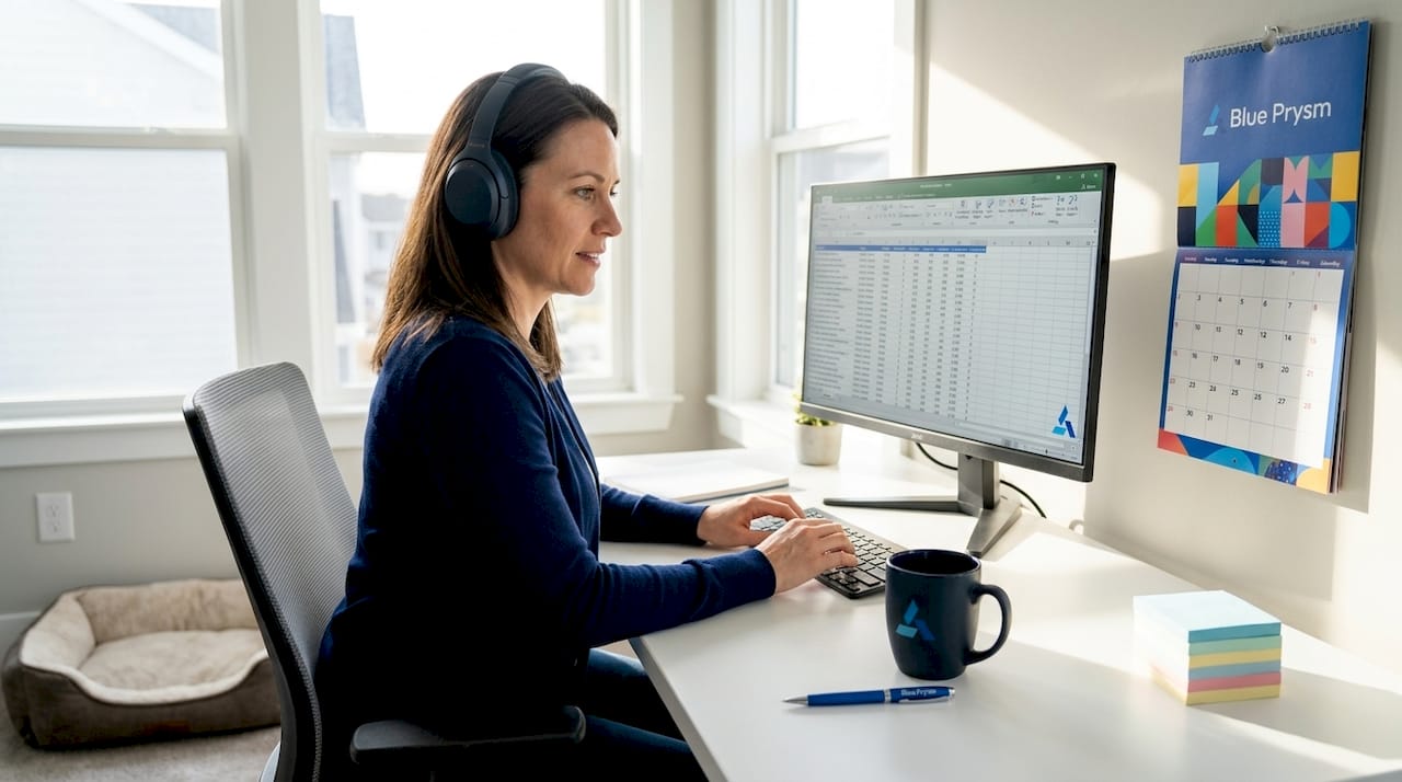 Woman reviewing AI-driven market analytics