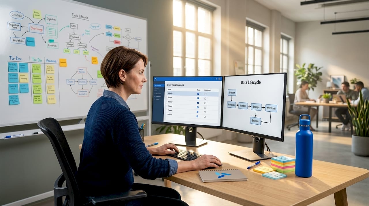 Engineer configures BI system for privacy controls