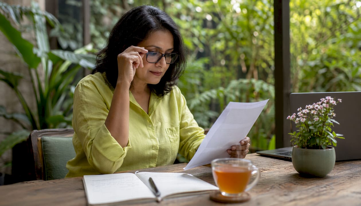 HR manager reviewing mental health policies