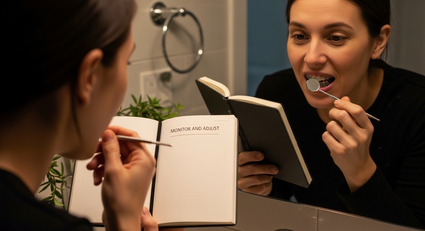 oral hygiene monitoring braces