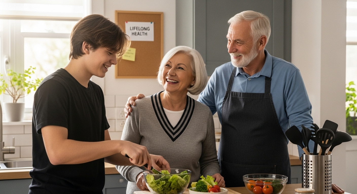 oral health, family generations, healthy lifestyle