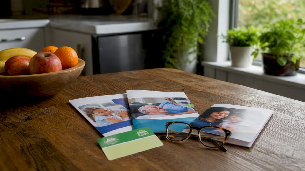 Documents and card illustrating Australian dental finance