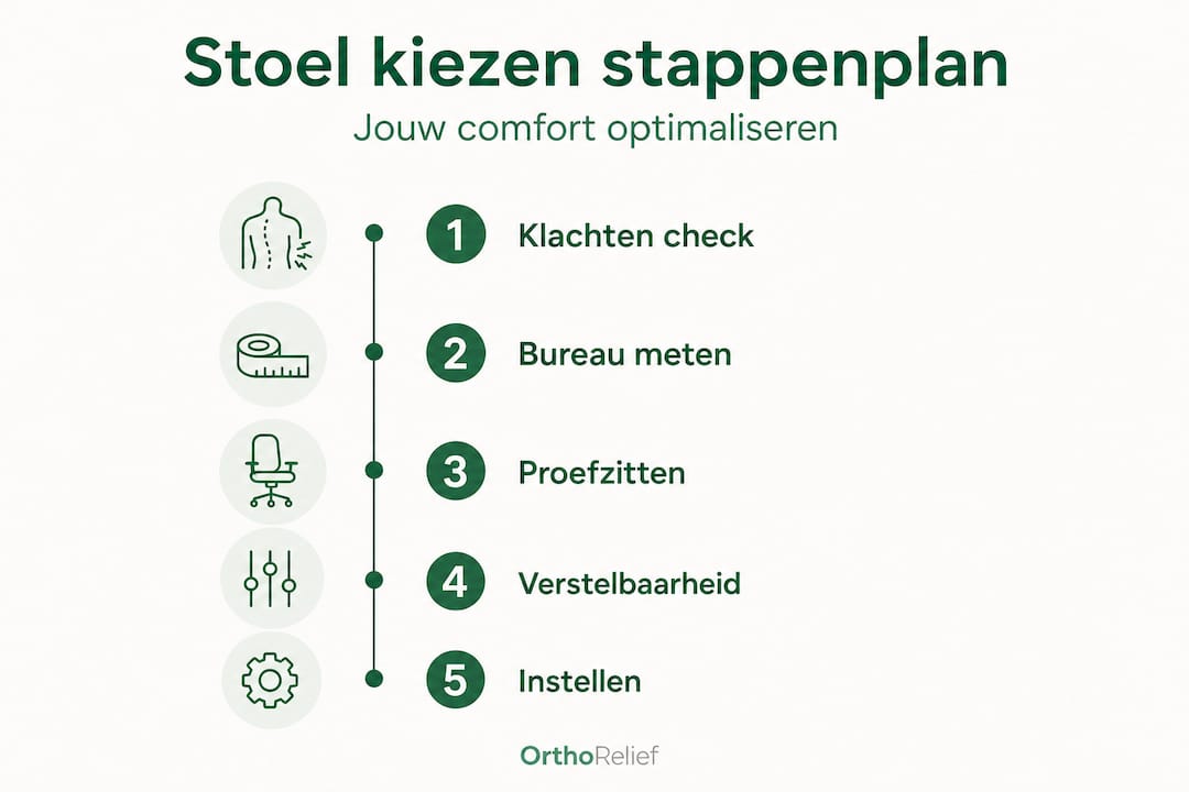 Infographic: zo vind je de perfecte bureaustoel stap voor stap
