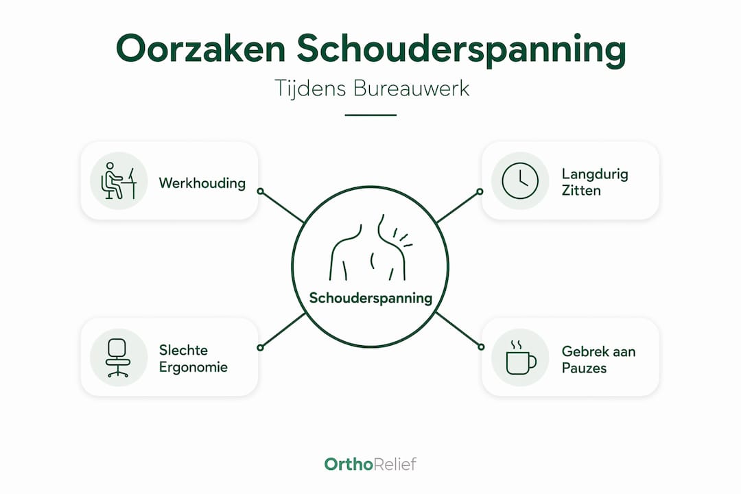 Infographic: Waarom krijg je last van je schouders tijdens kantoorwerk?