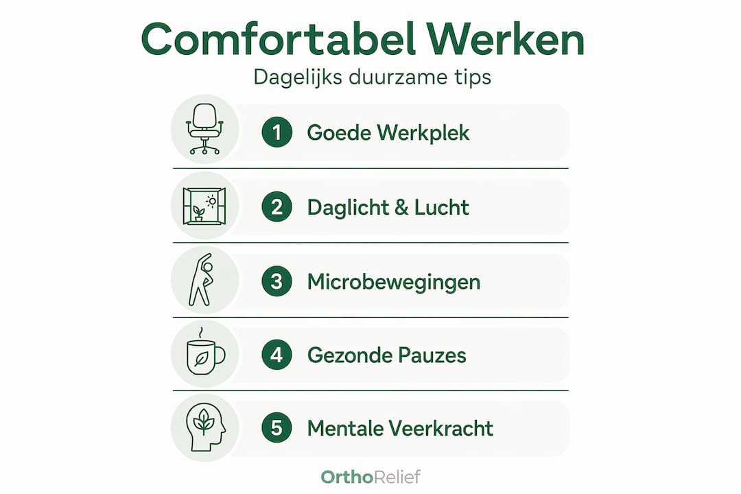 Infographic: Zo werk je comfortabel met daglicht – praktische tips voor een fijne werkplek
