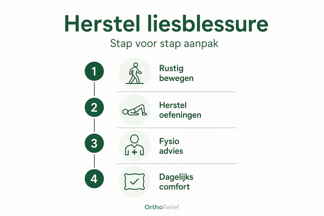 Overzichtelijk stappenplan voor het herstel van een liesblessure