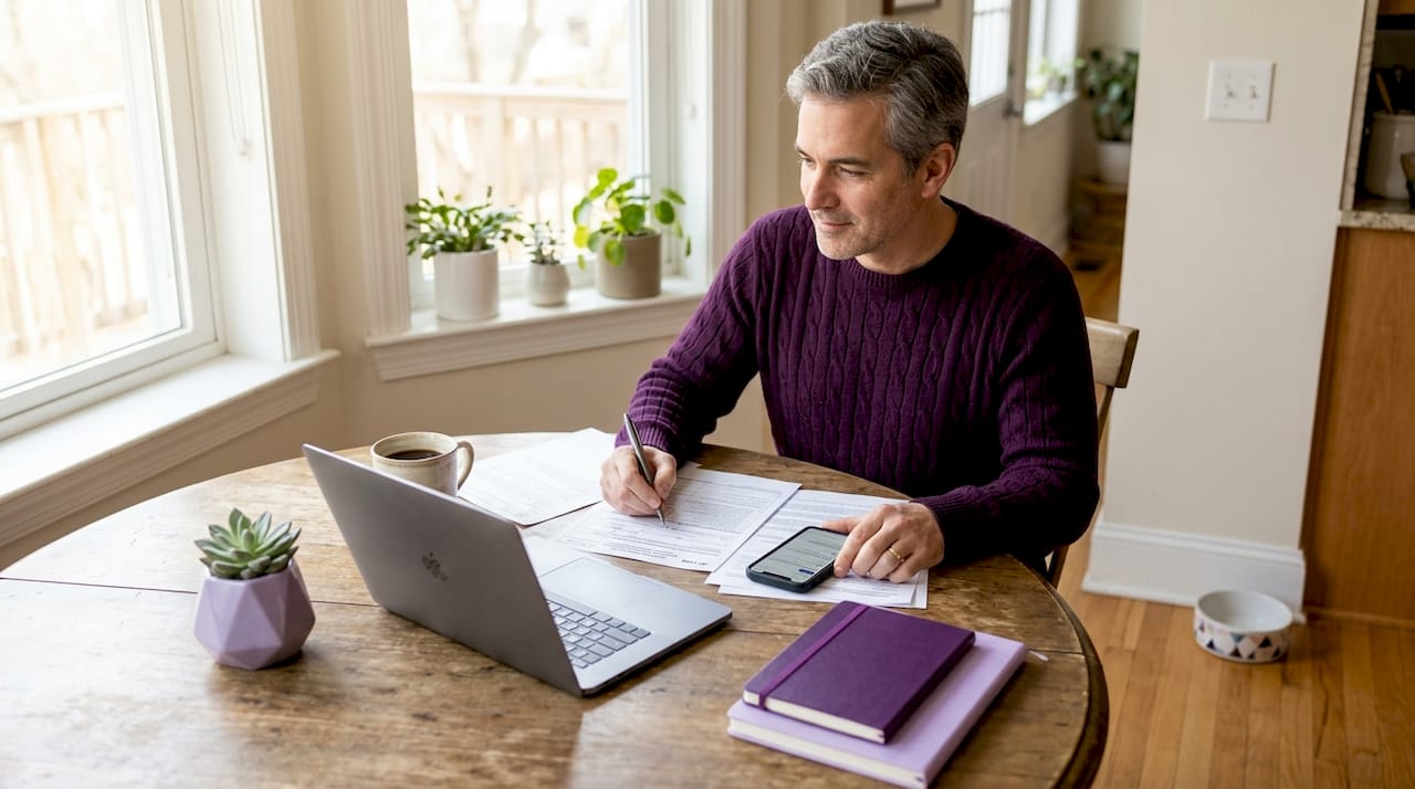 Man reviewing federal procurement opportunities