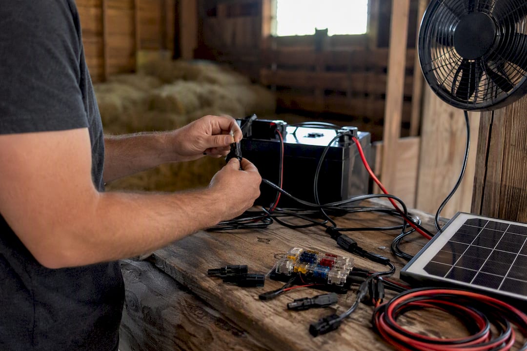 Wiring a 12V Fan Off Grid: Diagrams, Sizing, and Safety