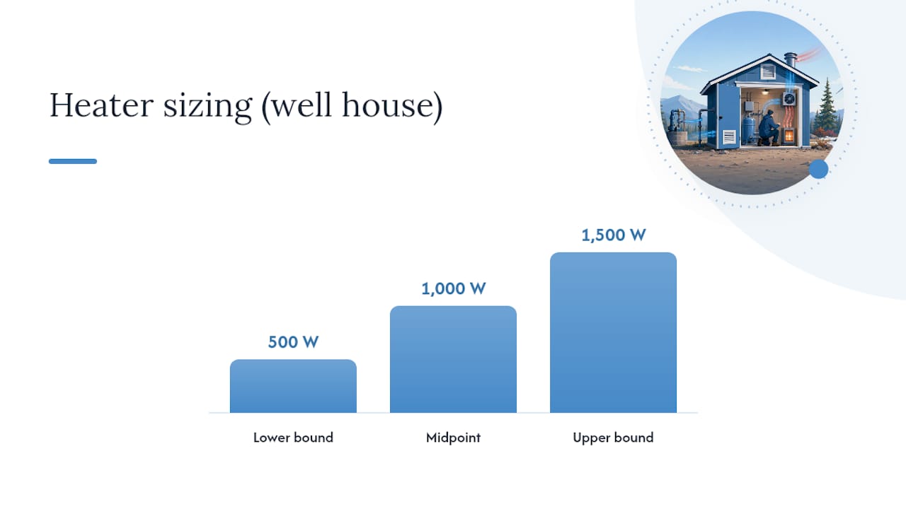 Sizing a Heater and Heat Tape So Nothing Freezes — overview diagram