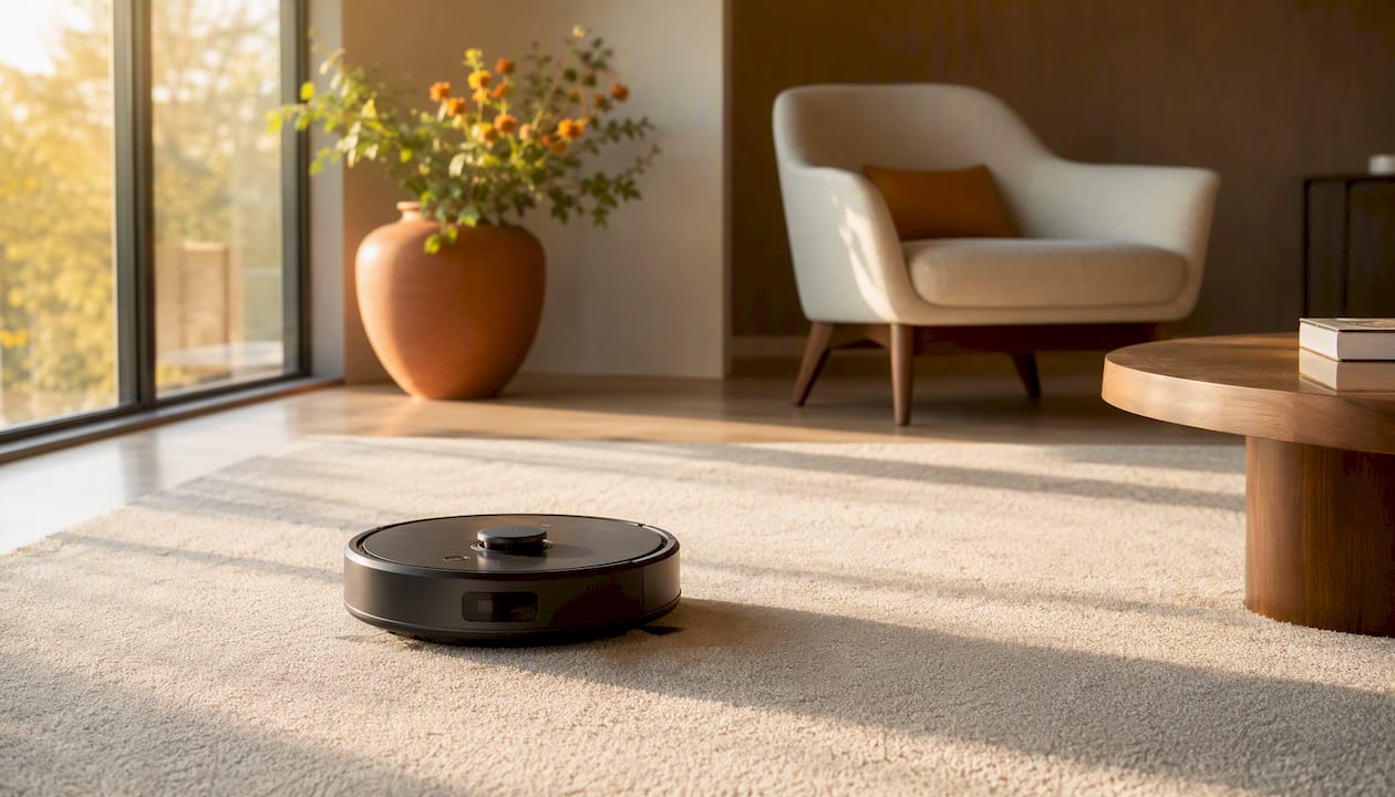 Robot vacuum following planned cleaning route
