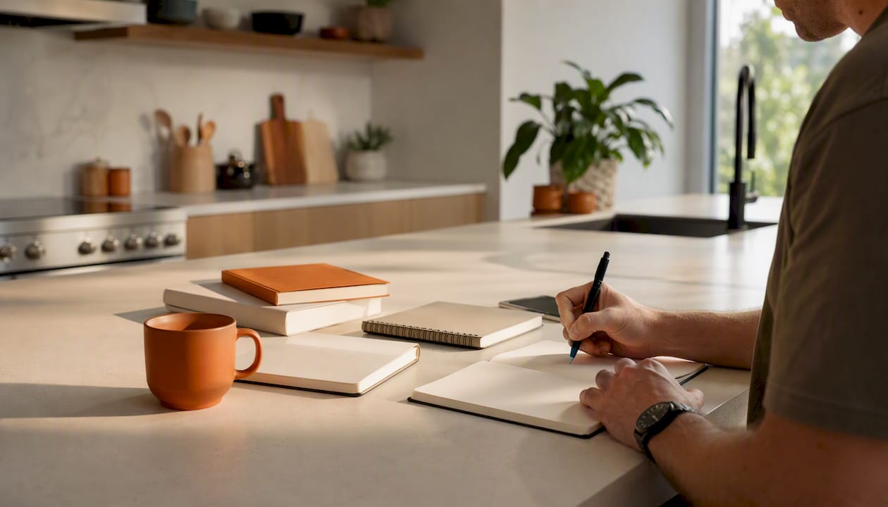 Workspace with tools for documenting smart home setup