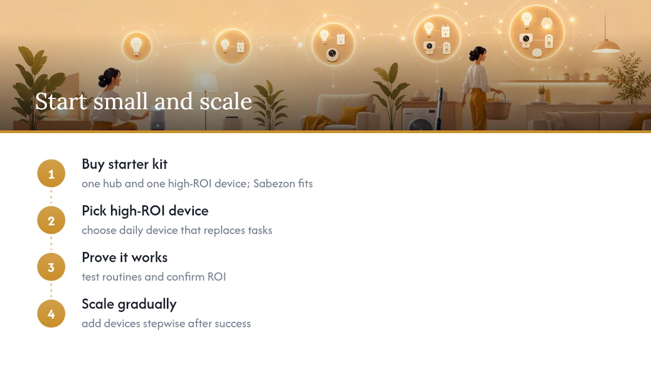 Why we recommend starting small and scaling — overview diagram
