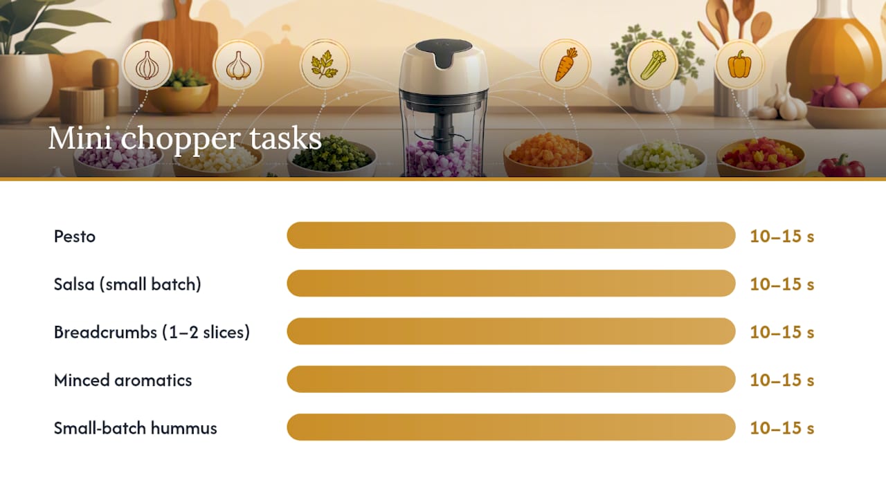 Five everyday mini chopper food uses