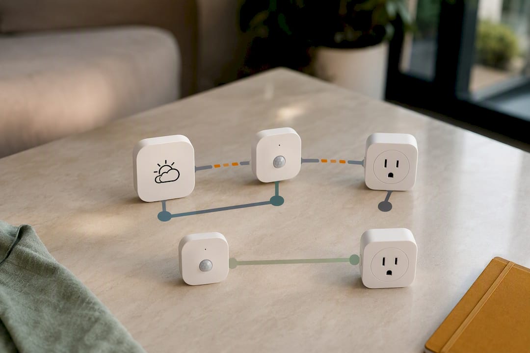 Linked services forming a conditional automation