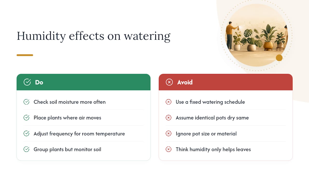 Does Humidity Affect How Often You Should Water? — overview diagram