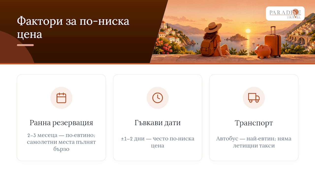 Три начина да намалите цената на пътуването