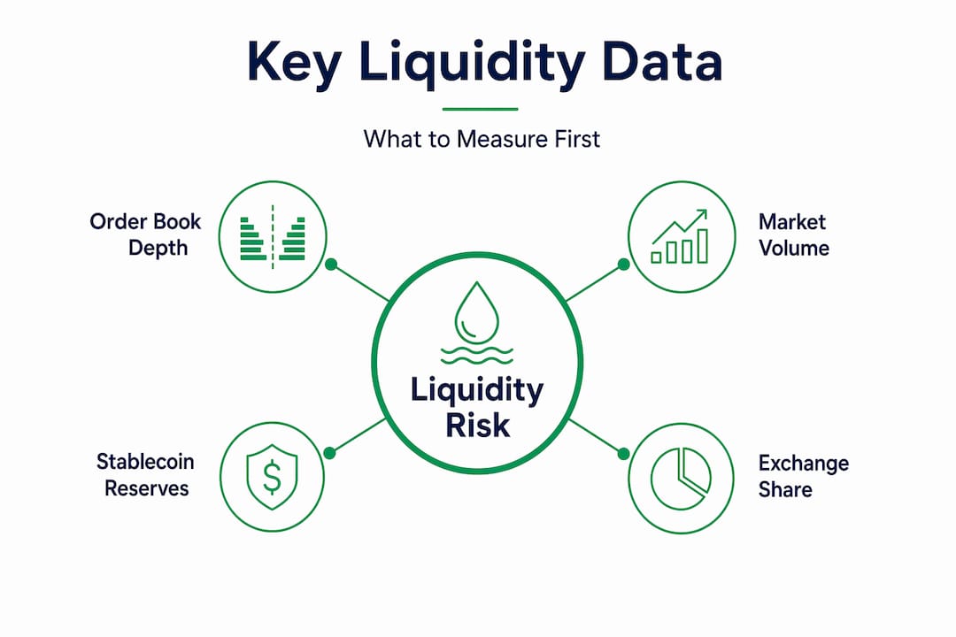 Infographic showing key liquidity risk data points
