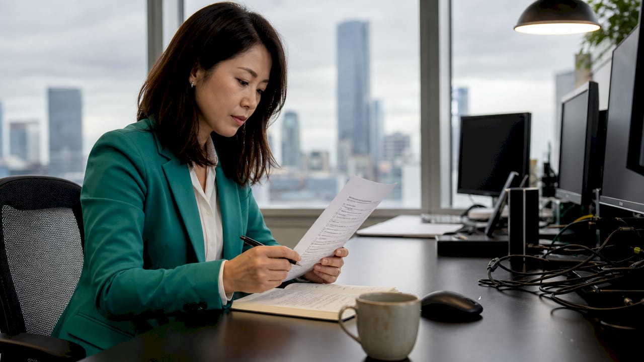 IT manager reviewing resilience checklist
