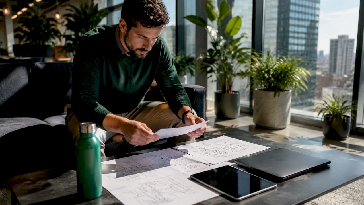 Professional reviewing private key security documents