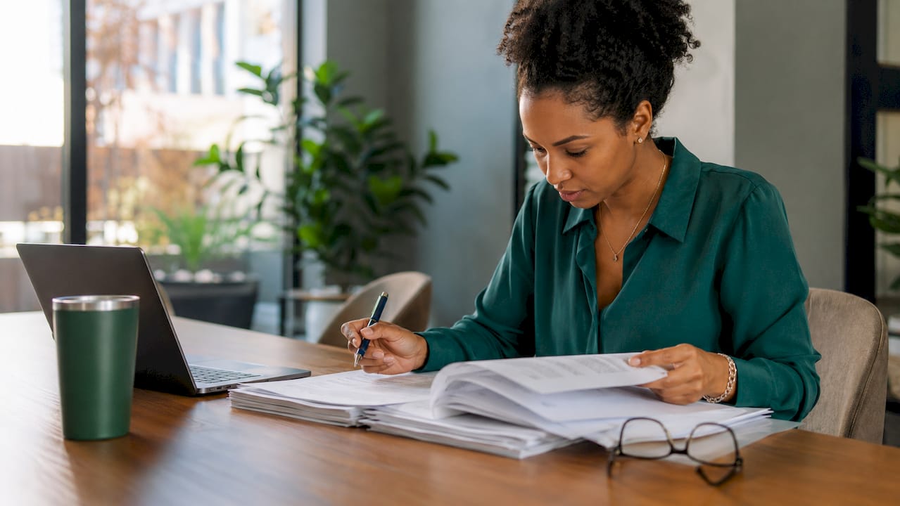 Auditor reviewing SEC digital asset risk documents