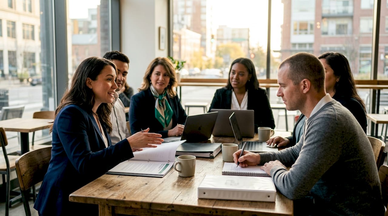Crypto risk committee conducting board meeting