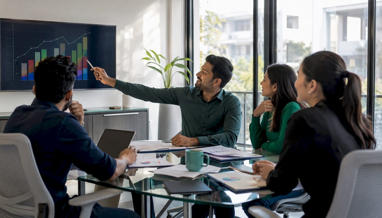 Institutional traders discussing bitcoin ETF assets