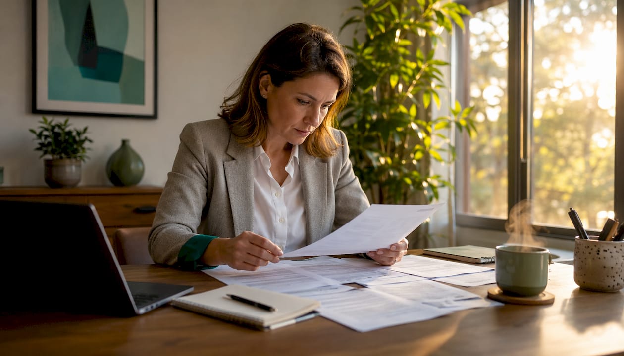 Compliance officer reviewing crypto regulations