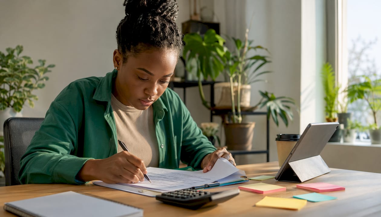 Accountant reviewing crypto reconciliation checklist