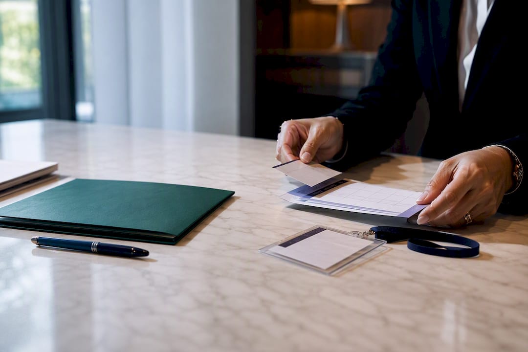 Compliance professional organizing credential evidence