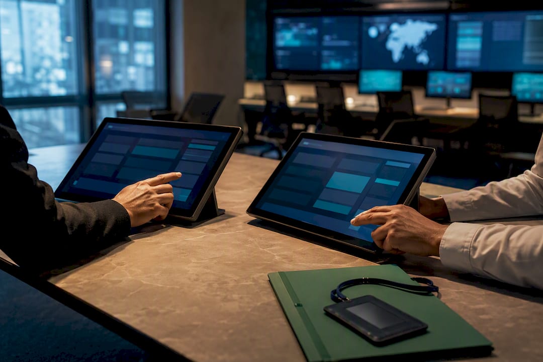 Enterprise team reviewing wallet authorization controls