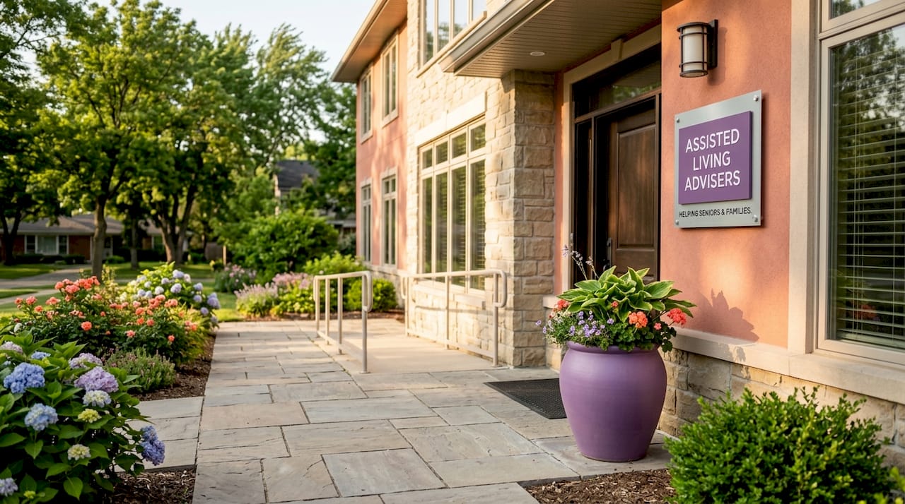 Exterior of licensed assisted living facility