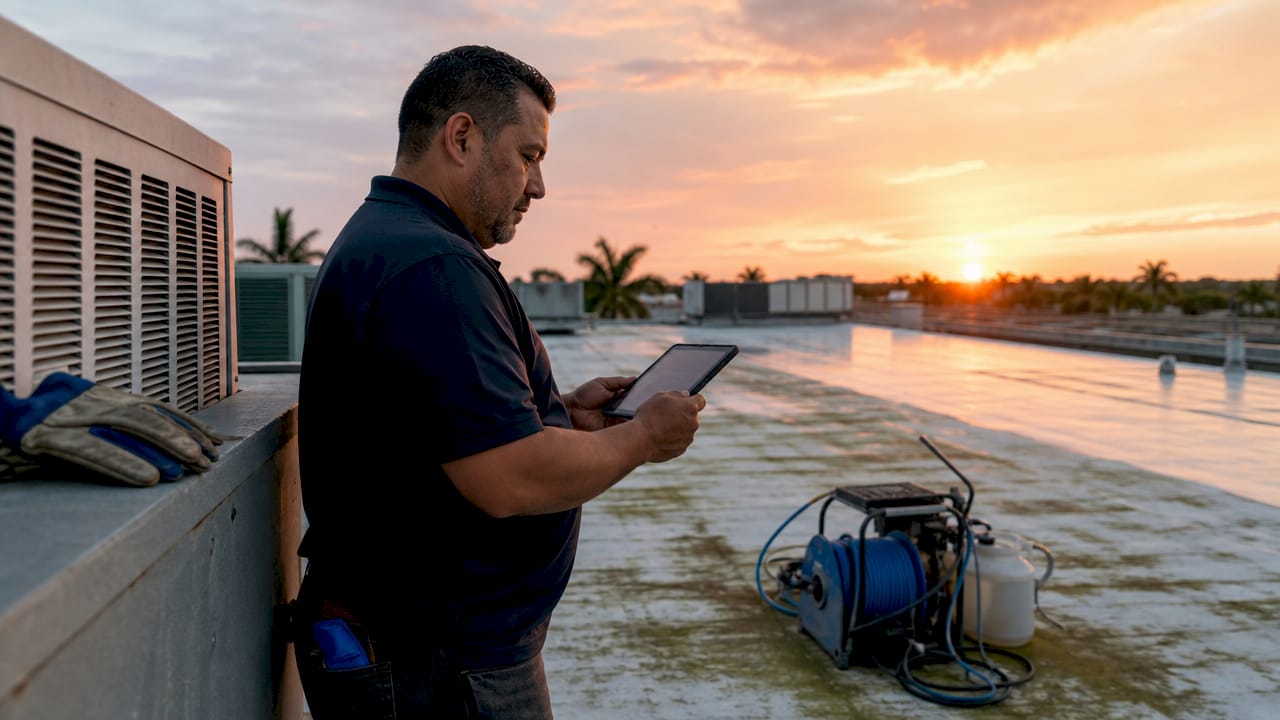 How Roof Cleaning Boosts HVAC Efficiency in South Florida