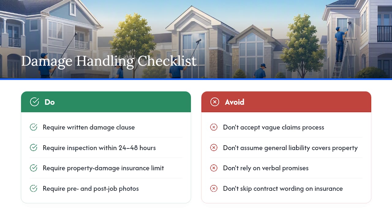 Clarification on Handling Unforeseen Damages During Cleaning — overview diagram