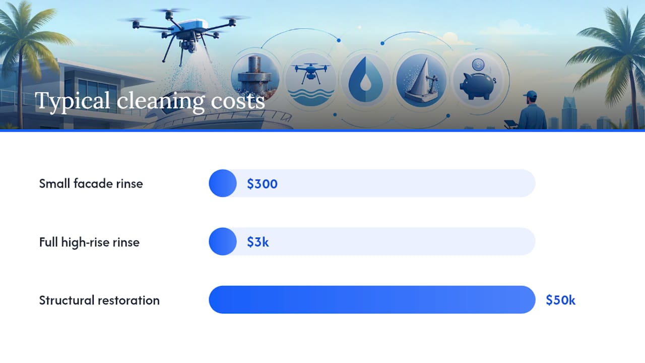 Cost escalation from rinsing to restoration