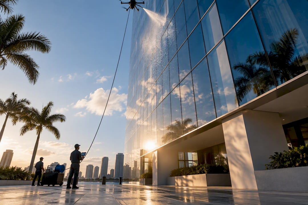 South Florida: Tethered Drones Cut Tower Window Costs 30–60%