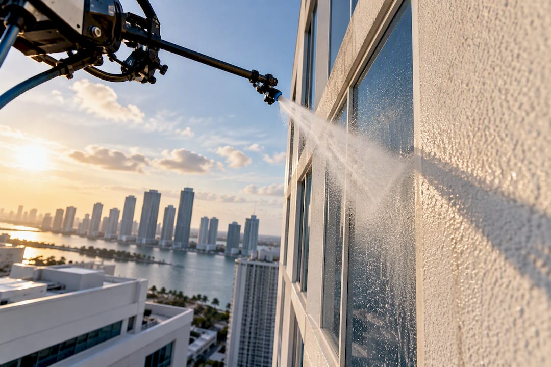 Save 30 to 60% on Miami Facade Cleaning: $0.12 to $0.25 per sq ft