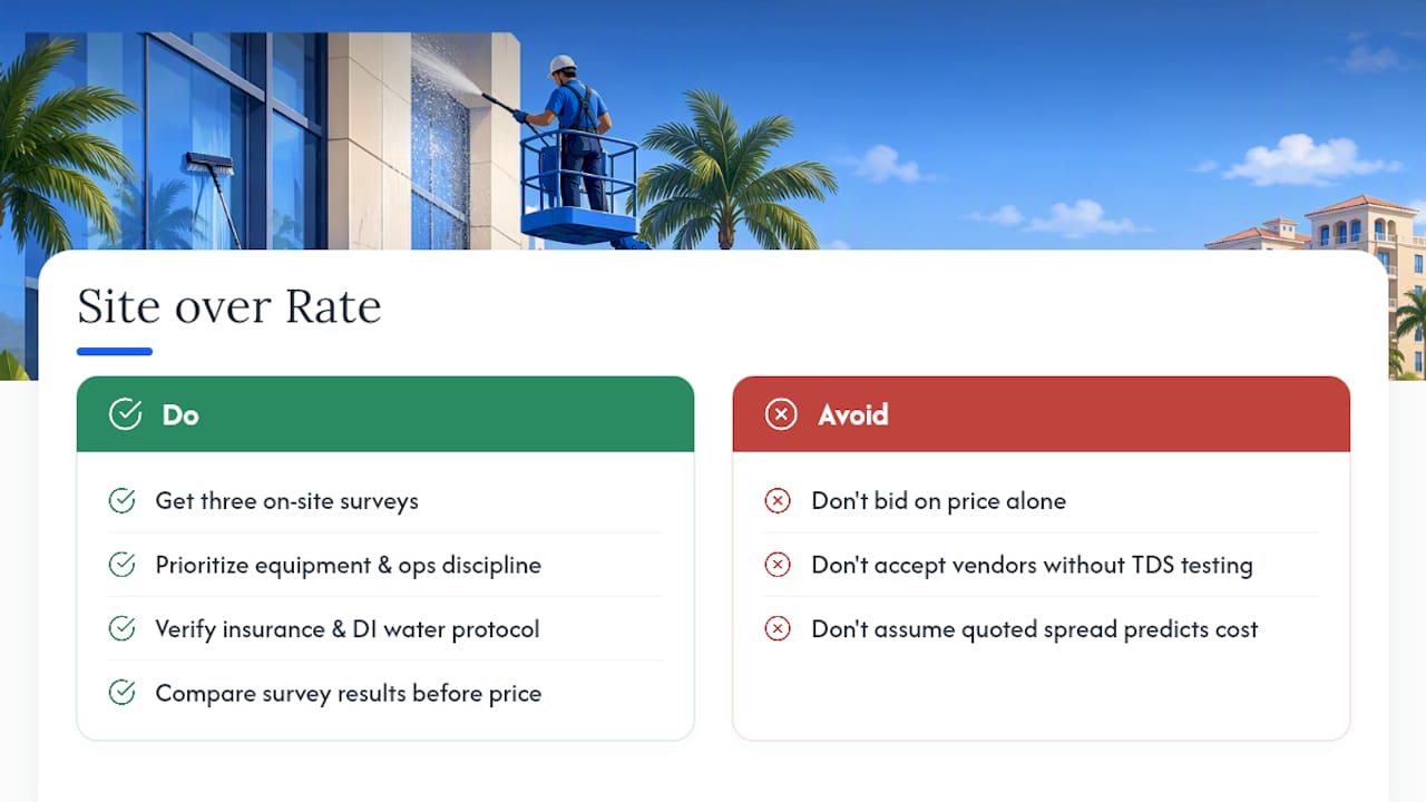 The Real Cost Question Isn't the Rate. It's the Site., overview diagram
