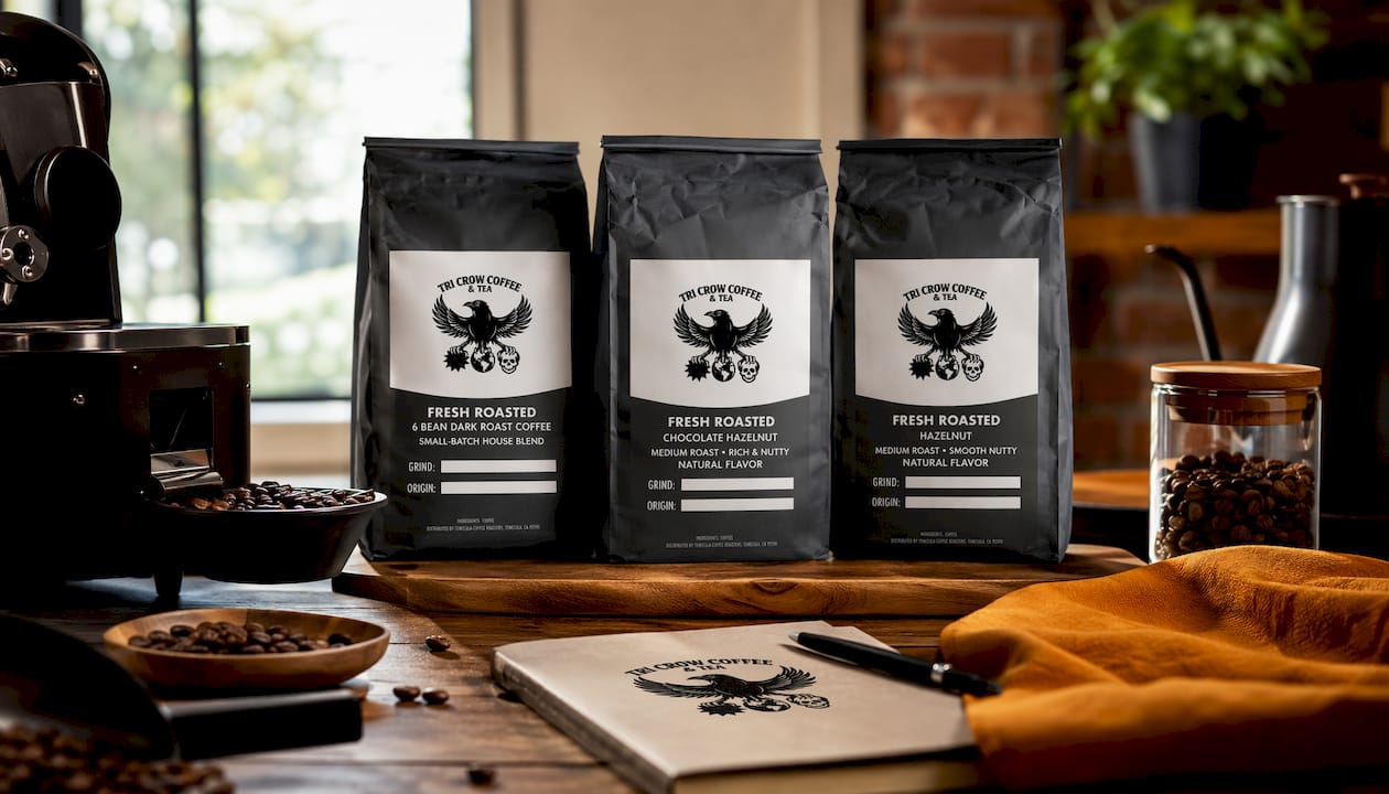 6 Bean Dark Roast Coffee • Small-Batch House Blend