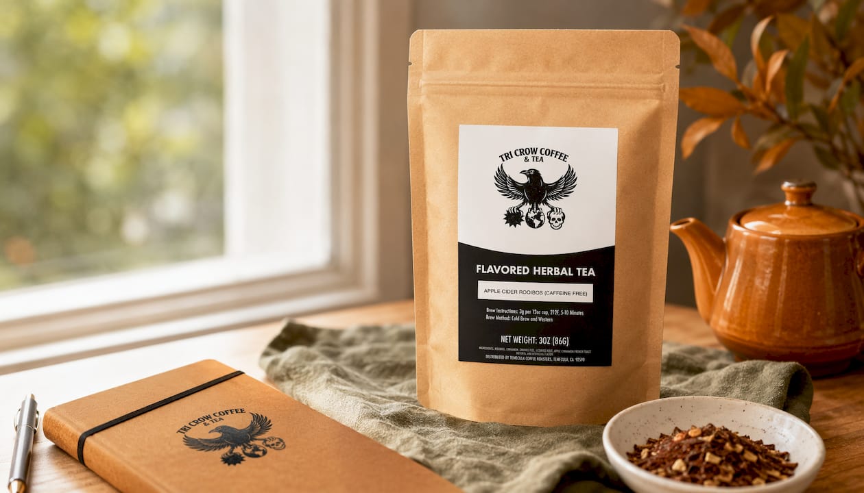 Apple Cider Rooibos • Spiced Herbal Blend • Naturally Caffeine Free