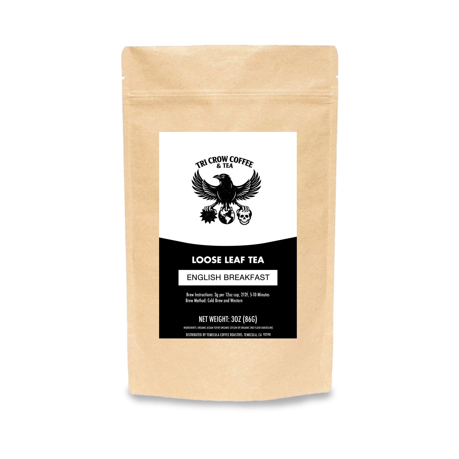 English Breakfast Tea • Strong, Smooth Black Tea • Great with Milk