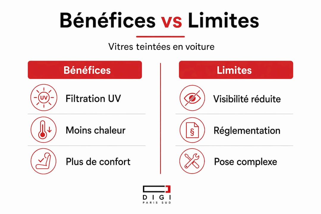 Tout savoir sur les avantages et les inconvénients des vitres teintées – Infographie