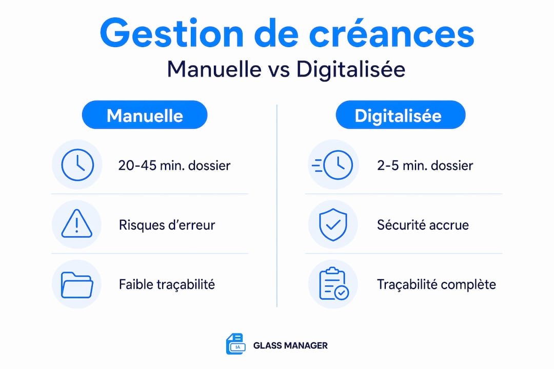 Infographie : gestion traditionnelle vs gestion numérique – le match