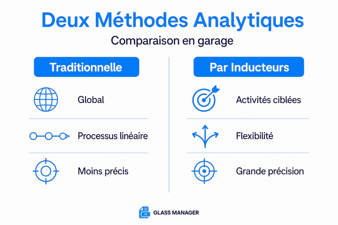 Infographie : comparaison de deux approches analytiques pour l’atelier