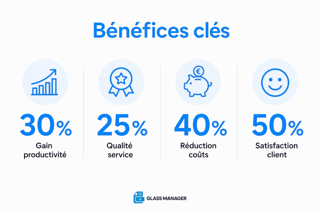 Visuel : Les avantages clés de l’automatisation en un coup d’œil